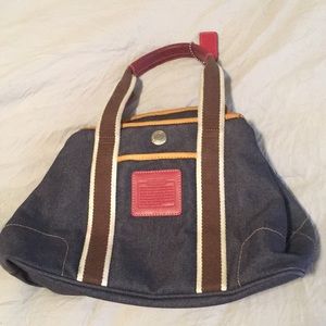 Denim Coach purse